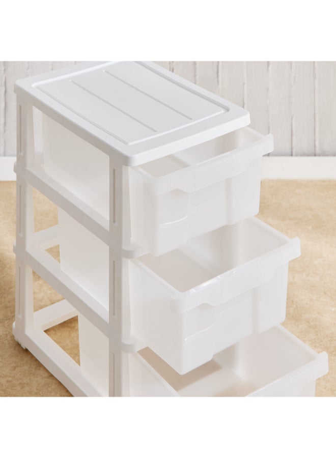 Home Box White 3-Tier Drawer Storage Cabinet - Image 4